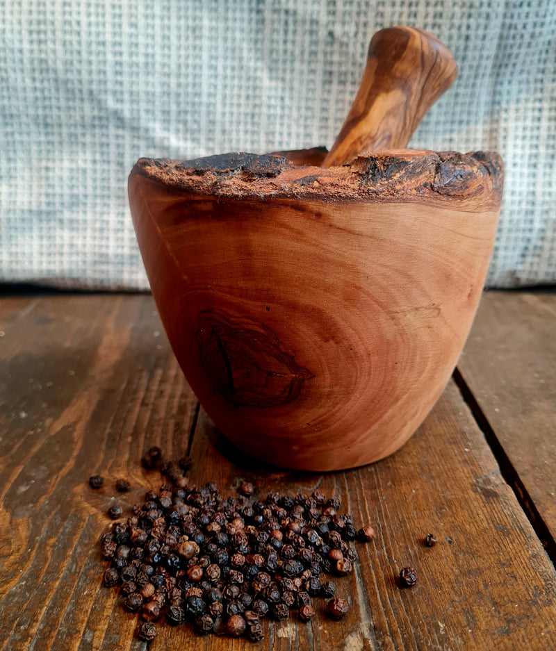 Olive Wood Pestle and Mortar
